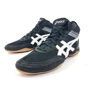 ASICS Matflex 3 Athletic Lace Up Mid Wrestling Men's Shoes Black Mesh Size 7